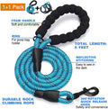 No Pull Dog Harness Adjustable Reflective Oxford Easy Control Medium Large Dog Harness with a Free Heavy Duty 5Ft Dog Leash (S (Neck: 13