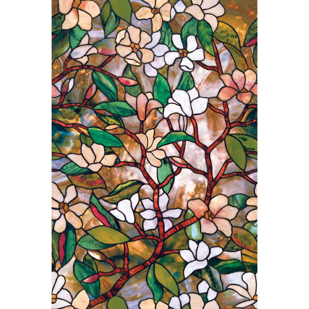 24 In. X 36 In. Magnolia Decorative Window Film