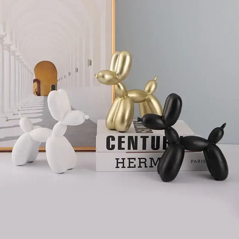 Mat Balloon Dog Nordic Figurine Animals Statue Sculpture Cake Art electroplating Small Antiskid decorations living Dessert Party