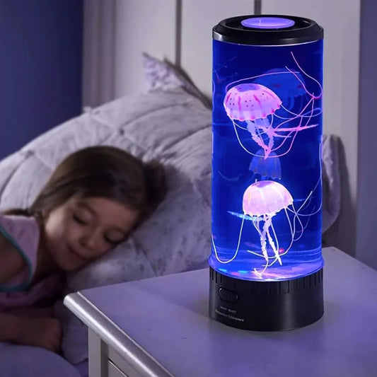 Color Changing Jellyfish Lamp Usb/Battery Powered Table Night Light