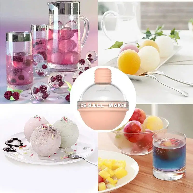 Ice Mould Ice Ball Maker Silicone Round Whiskey Ice Hockey Molds Tray Box Lollipop DIY Bar Party Making Gifts Kitchen Tools