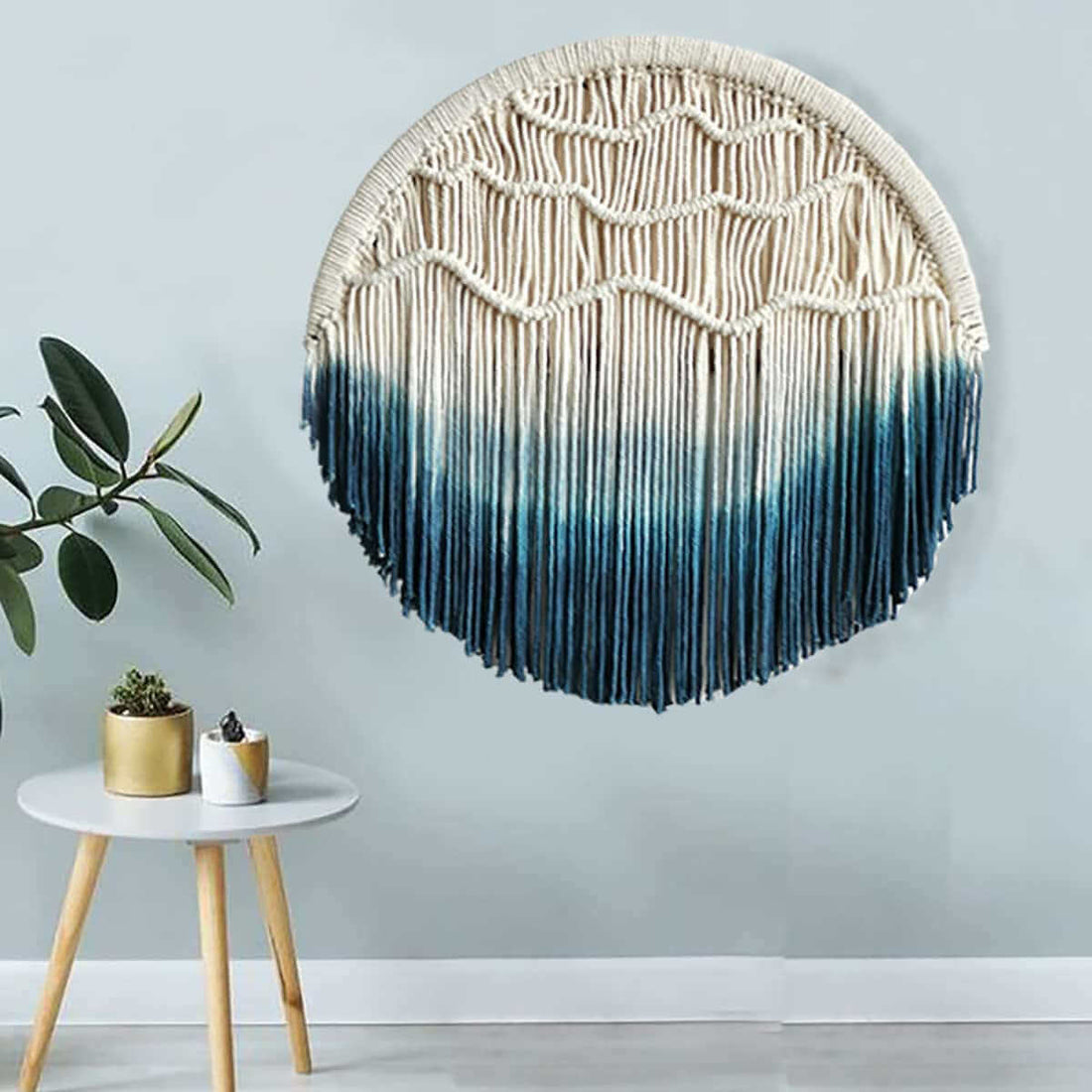 One of a kind dip dyed Wall ART