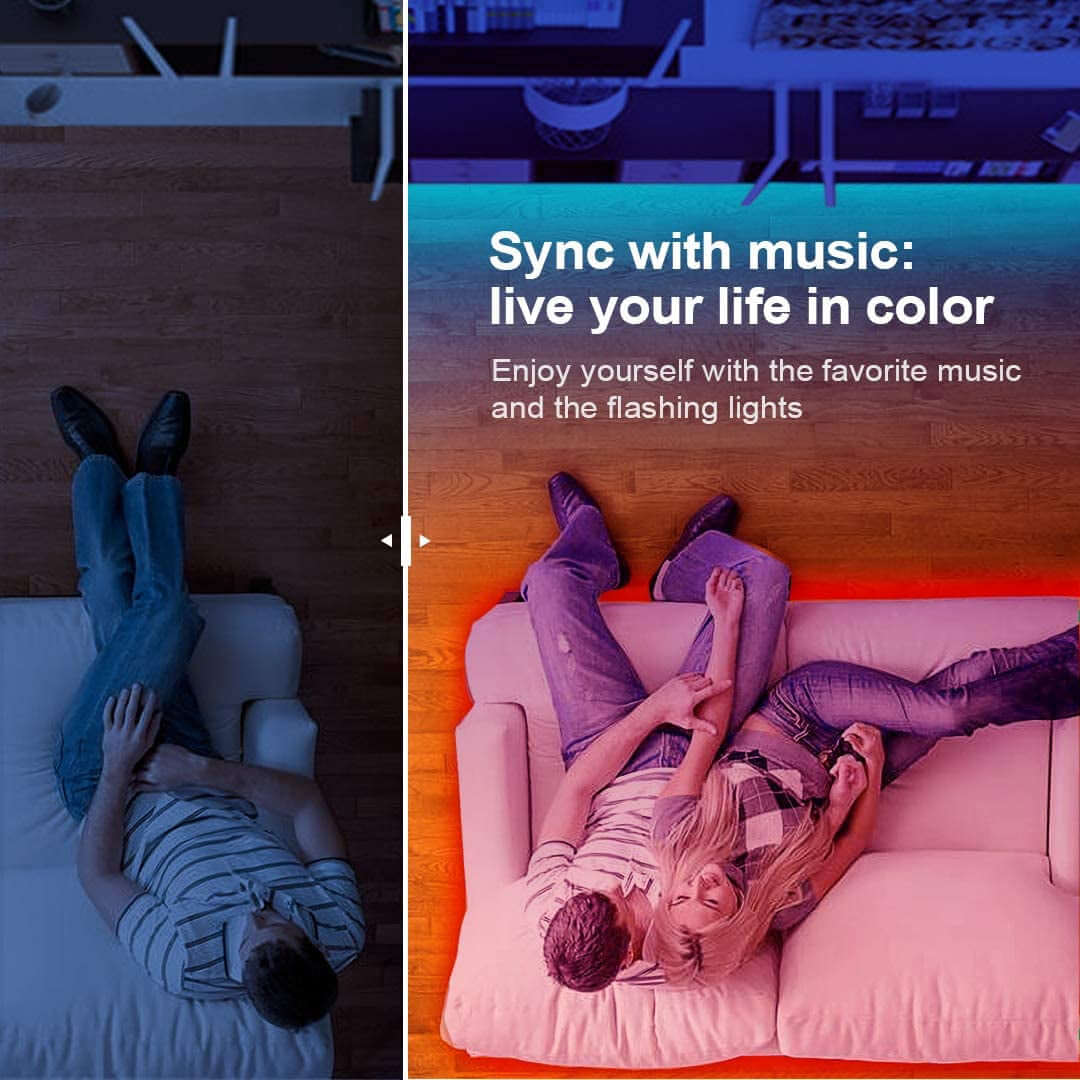 Color Changing Bluetooth sync w/music Strips