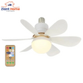 Ceiling Fan Light LED 30W E27 with Remote Control 