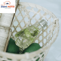 EP Ziantful Light White Hydrangea bulb in a basket, showcasing eco-friendly resin construction and beautiful design Bulb