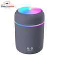 300Ml Mini Air Humidifier Ultrasonic Aroma Essential Oil Diffuser with USB and Auto Shut-Off, Black with Colorful LED Lights