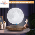 GDPETS Levitating Moon Lamp, Floating and Magnetic Moon Lamp 3D Printing Moon Light with Remote, Creative Gifts for Christmas Office