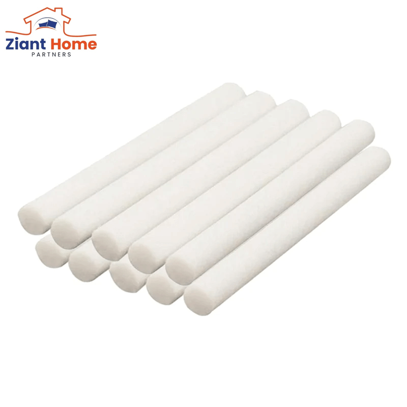 Replacement cotton filter sticks for 300Ml Mini Air Humidifier Ultrasonic Aroma Essential Oil Diffuser, pack of eight.