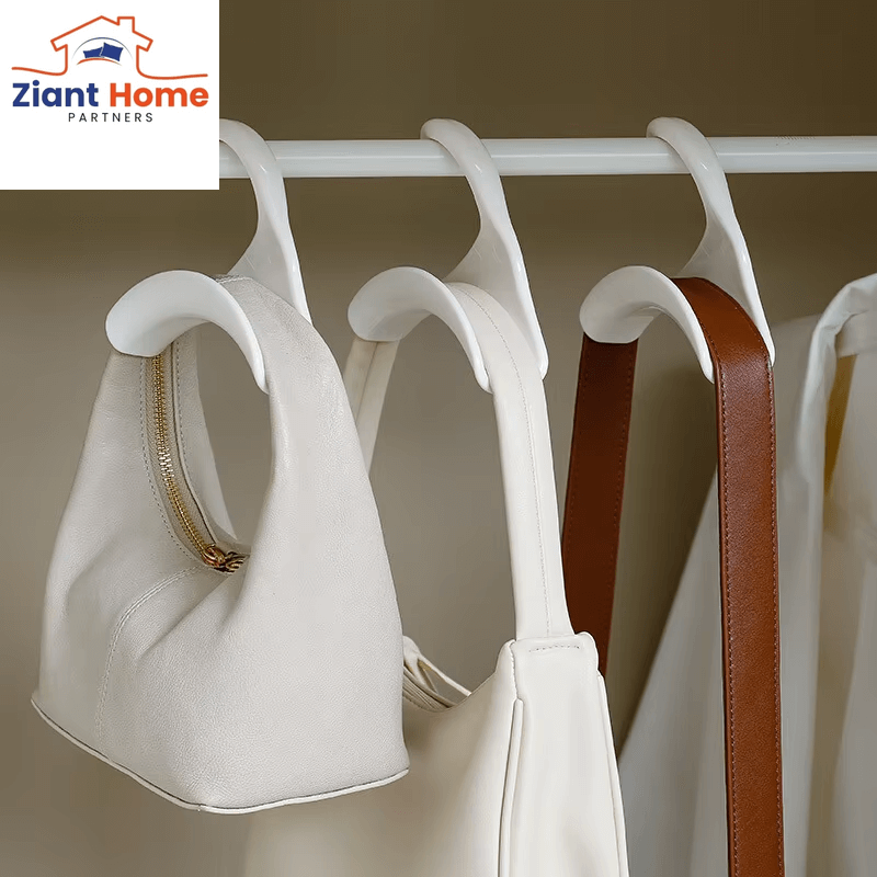 5Pcs Bag Hanger Hook Handbag Hat Scarf Storage Rack Wardrobe Backpack Hook Handbag Holder Storage Rack