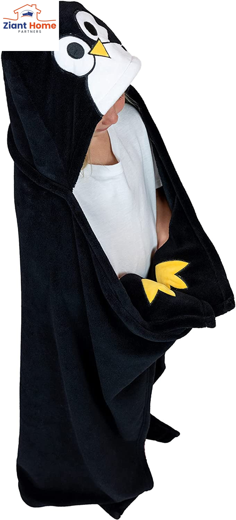 Lazy One Wearable Hooded Blanket for Kids, Animal Hooded Blanket (Shark Blanket)