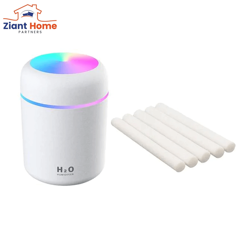 300ML Mini Air Humidifier Ultrasonic Aroma Essential Oil Diffuser with USB cable and filter sticks