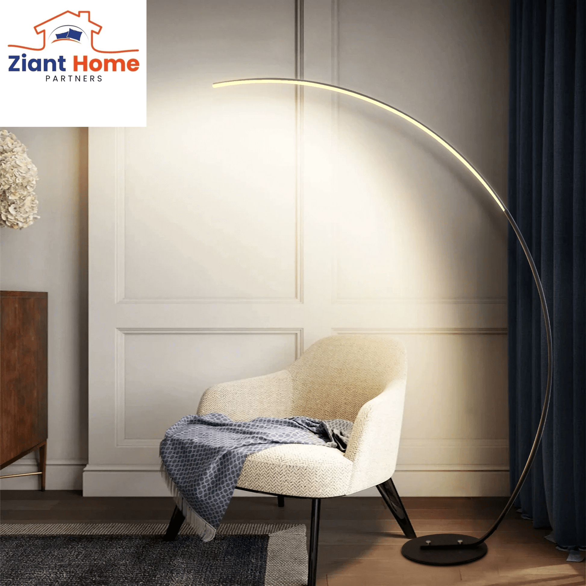 Ziantful Modern Curve Floor Lamp | New Version