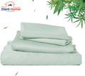 Ziant Homez 100% Rayon Bamboo Cooling Sheets Set, Silky Soft Queen Size bedding in White for Hot Sleepers, Spring and Summer