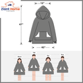 Wearable Blanket Hoodie, Oversized Sherpa Fleece Sweatshirt Blanket with Giant Hood AND Pocket.