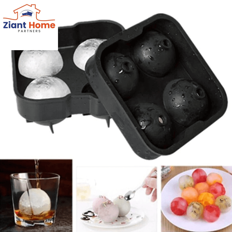 Whiskey Ice Cube Maker Ball Mold Mould Brick round Bar Accessiories High Quality Black Color Ice Mold Kitchen Tools