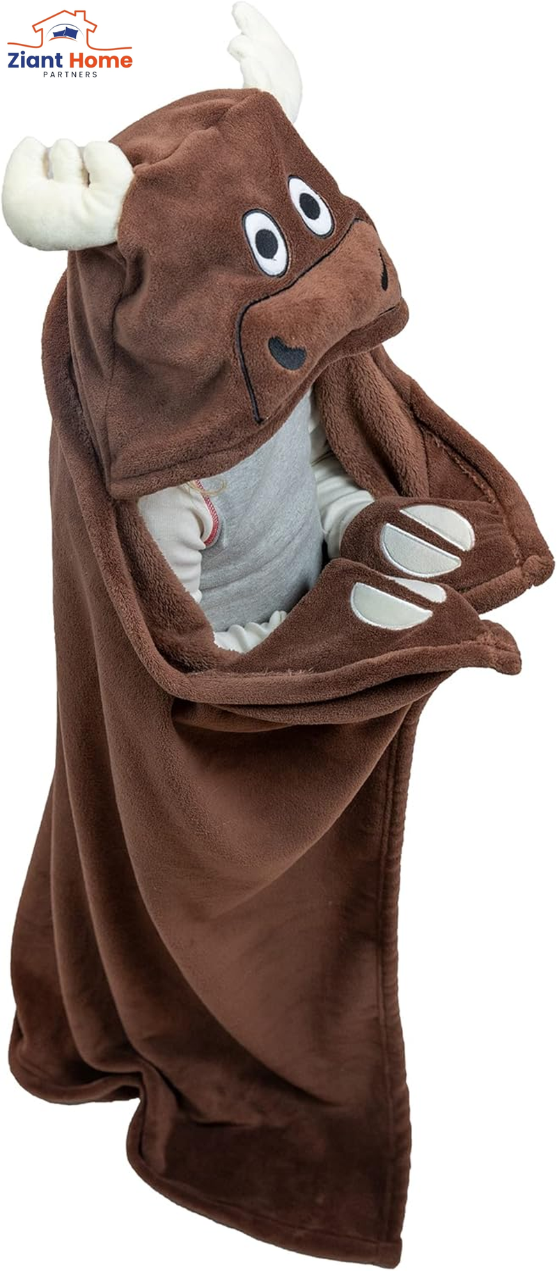 Lazy One Wearable Hooded Blanket for Kids, Animal Hooded Blanket (Shark Blanket)