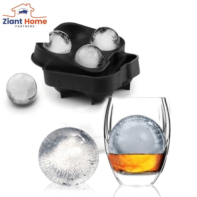 Whiskey Ice Cube Maker Ball Mold Mould Brick round Bar Accessiories High Quality Black Color Ice Mold Kitchen Tools