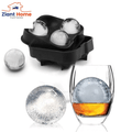 Whiskey Ice Cube Maker Ball Mold Mould Brick round Bar Accessiories High Quality Black Color Ice Mold Kitchen Tools