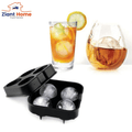 Whiskey Ice Cube Maker Ball Mold Mould Brick round Bar Accessiories High Quality Black Color Ice Mold Kitchen Tools