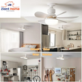 Ceiling Fan Light LED 30W E27 with Remote Control 