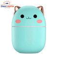 Cute 300Ml Mini Air Humidifier with Cat Design and USB Connection - Perfect for Home and Car